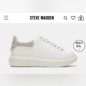 Steve Madden GASP Rhinestone Sneakers